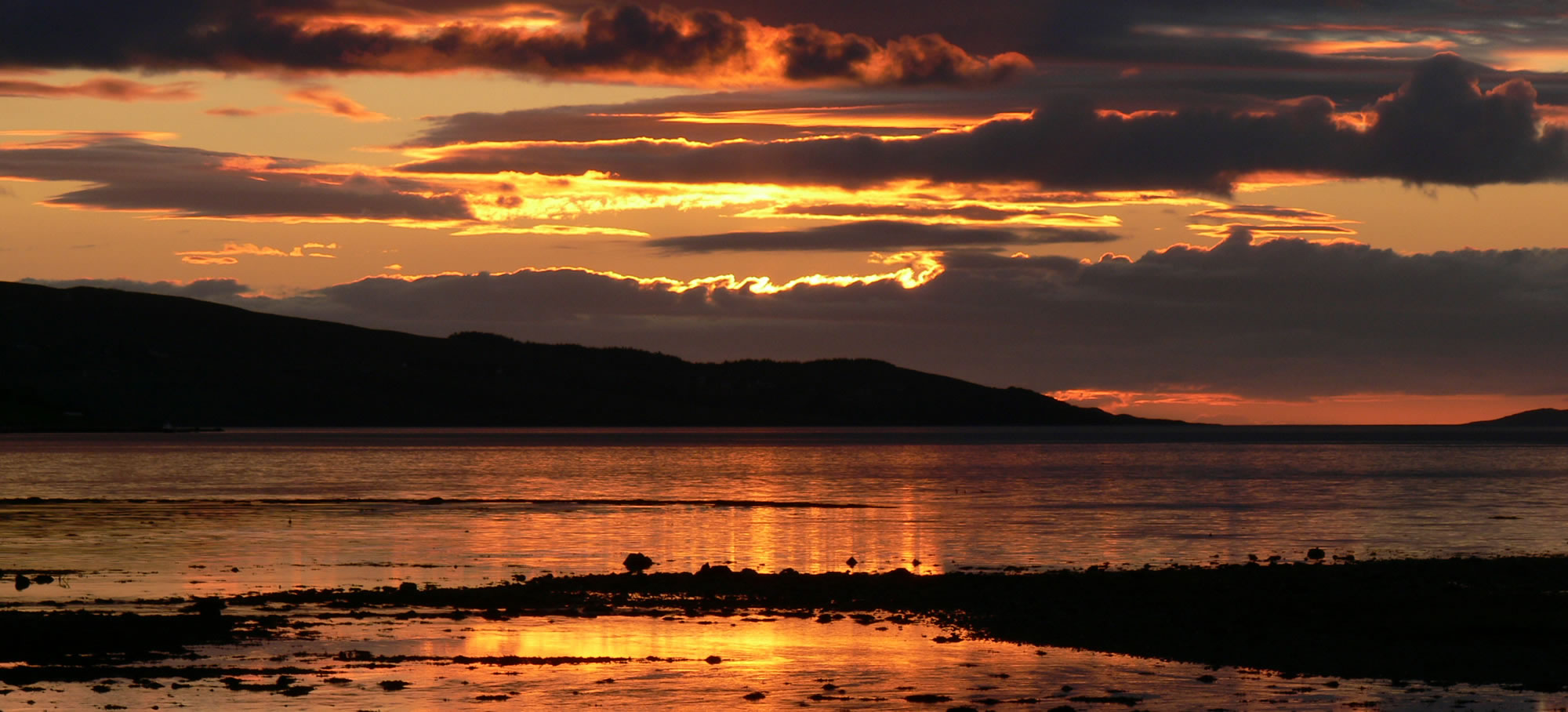 Sunset over Little Loch Broom and Camusnagaul