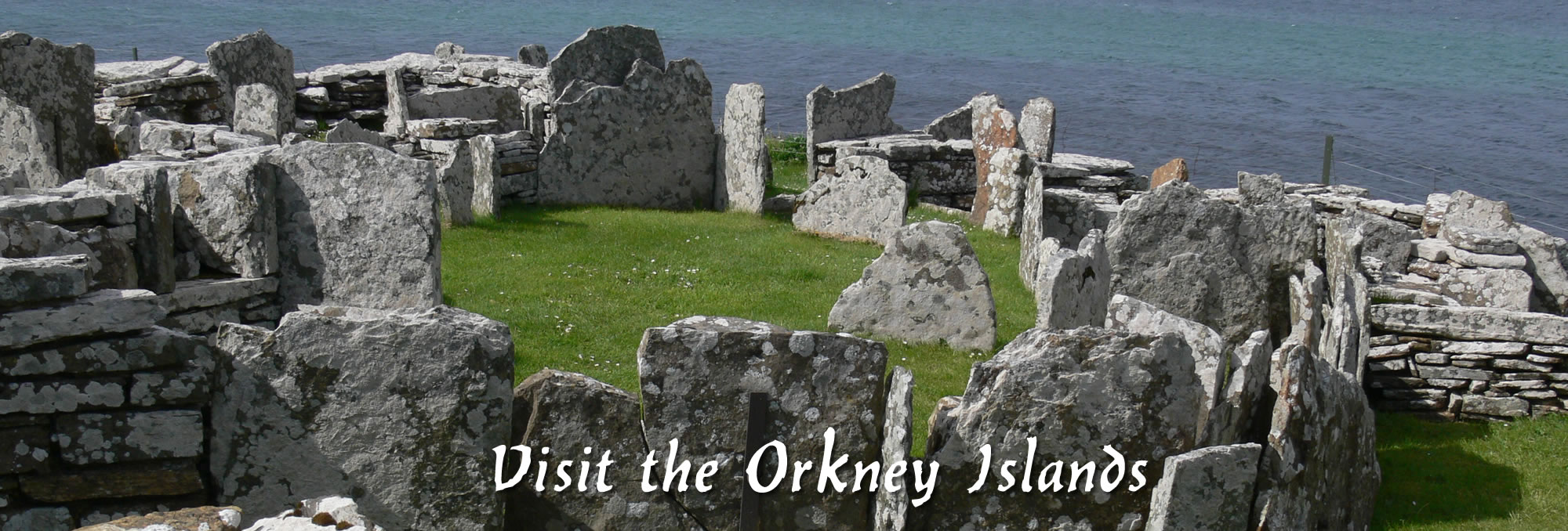 Orkney - picture of the Broch of Gurness in Orkney