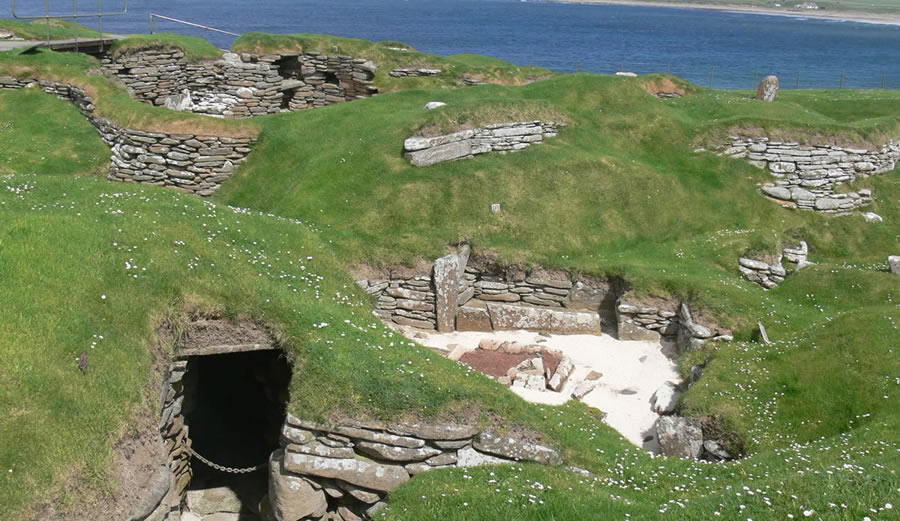 Skara Brae - Picture of the neolithic settlement in Orkney