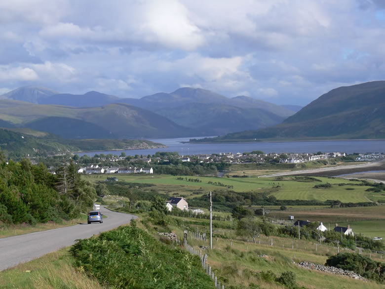 View over Ullapool and Loch Broom